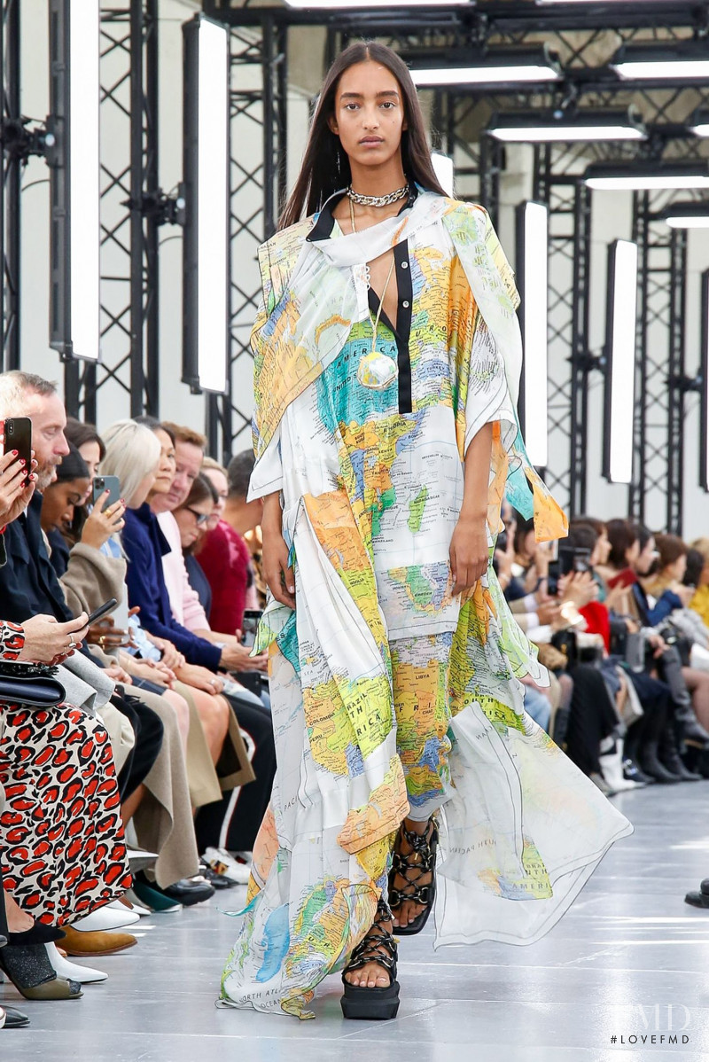 Mona Tougaard featured in  the Sacai fashion show for Spring/Summer 2020