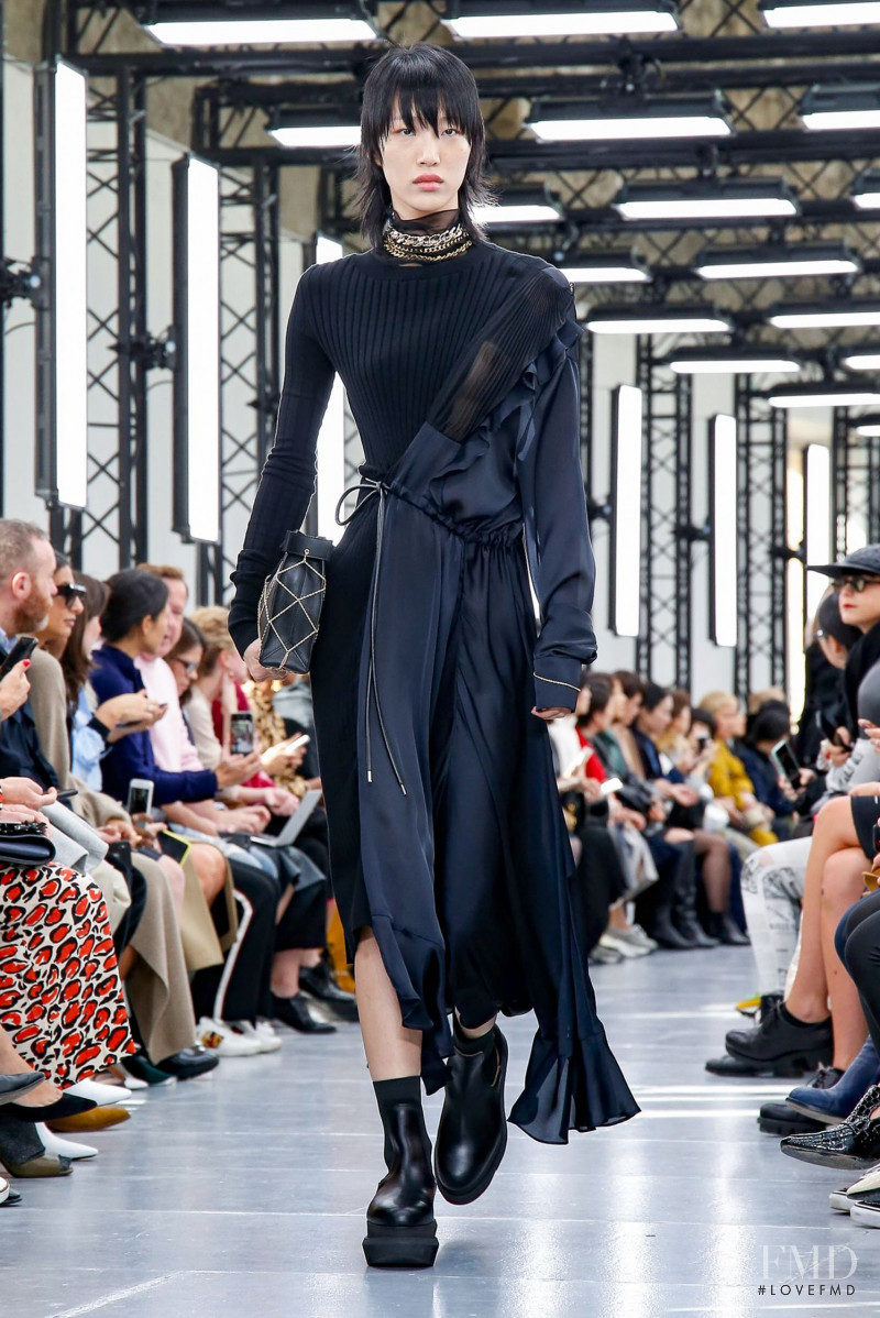 So Ra Choi featured in  the Sacai fashion show for Spring/Summer 2020