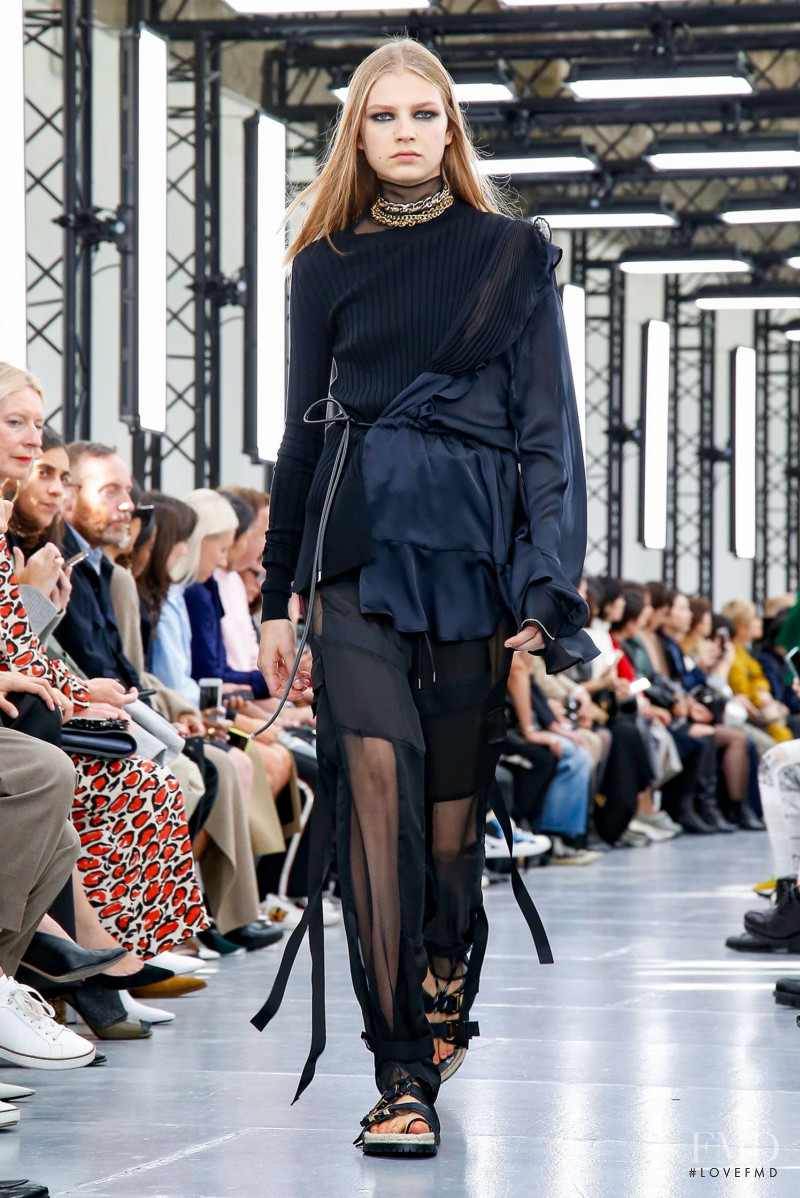 Deirdre Firinne featured in  the Sacai fashion show for Spring/Summer 2020