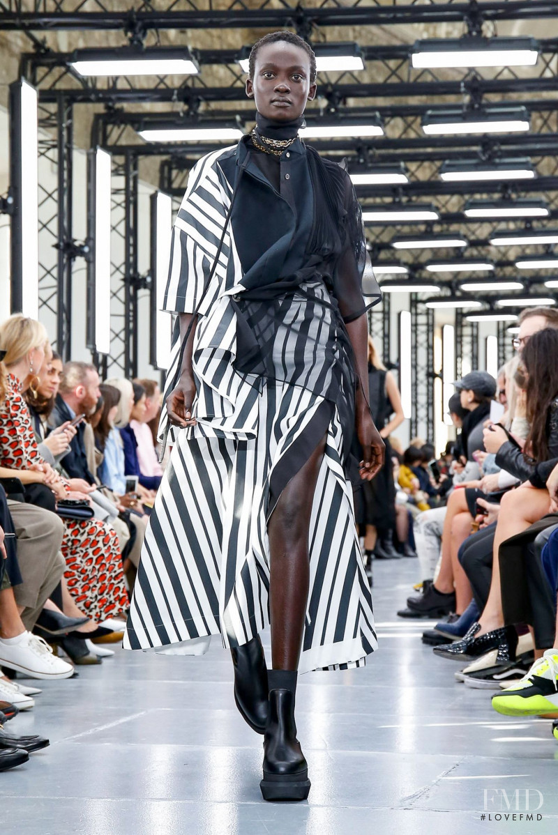 Aliet Sarah Isaiah featured in  the Sacai fashion show for Spring/Summer 2020