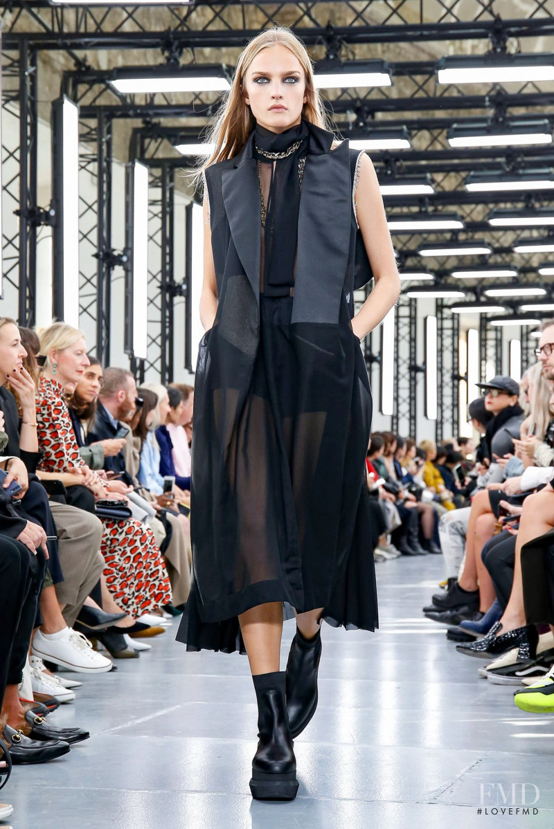 Josefine Lynderup featured in  the Sacai fashion show for Spring/Summer 2020