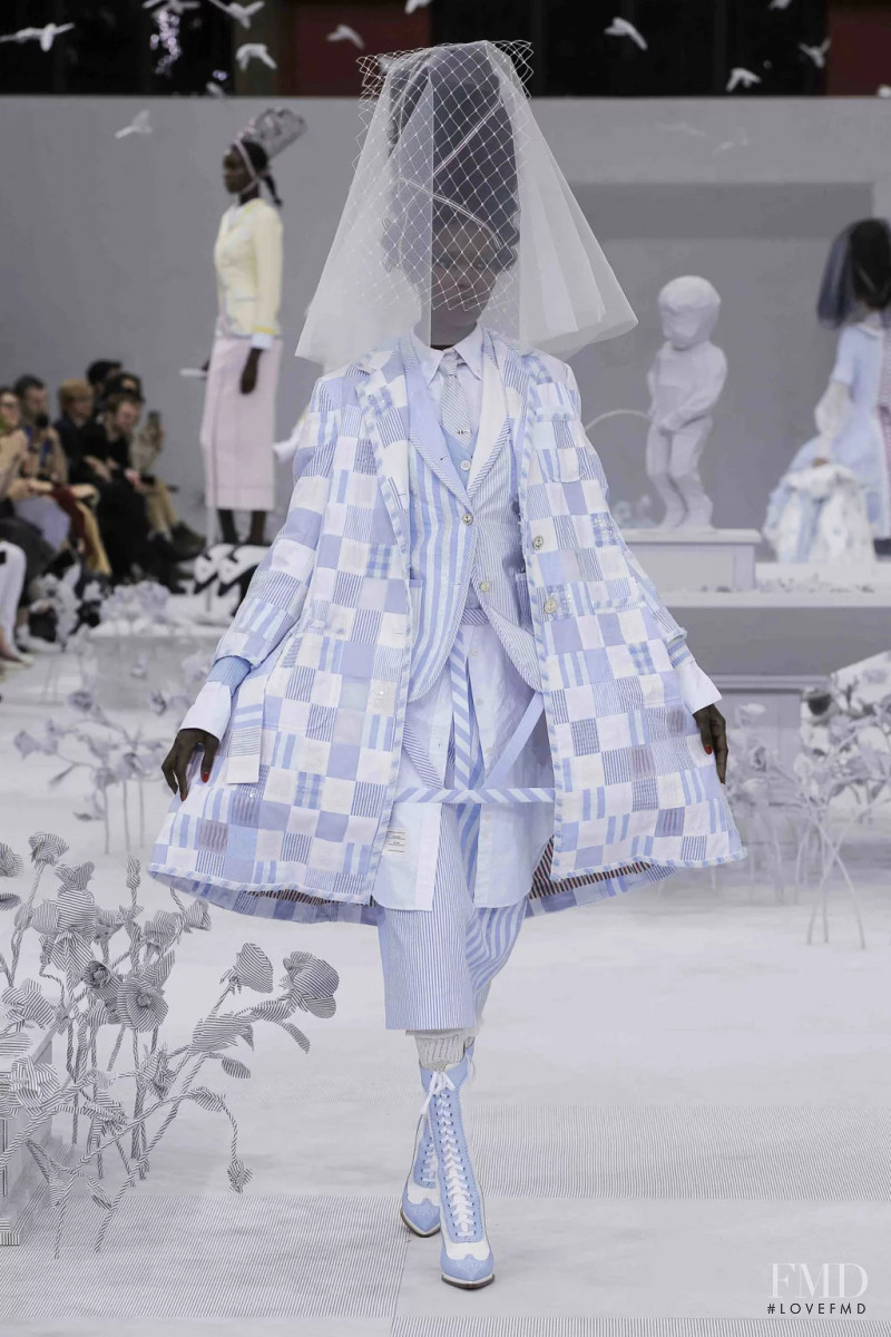Hakima Duot featured in  the Thom Browne fashion show for Spring/Summer 2020