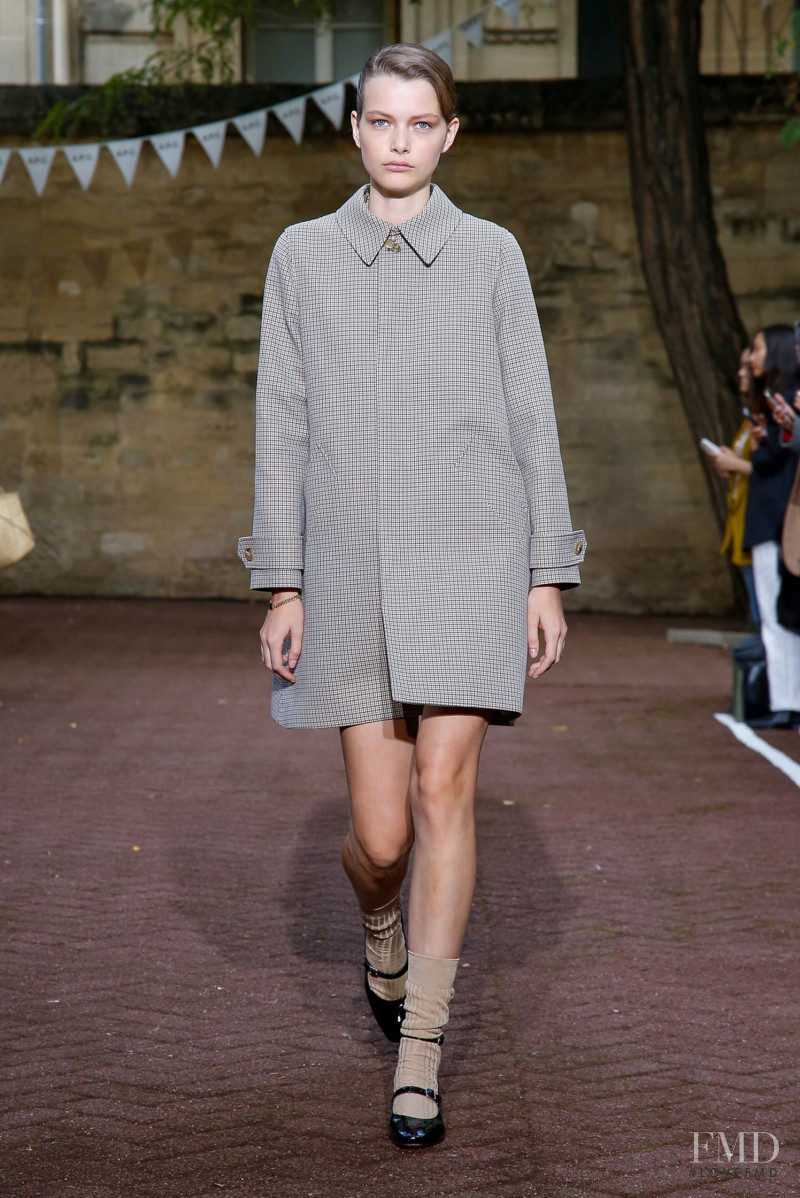 Louise Robert featured in  the A.P.C. fashion show for Spring/Summer 2020