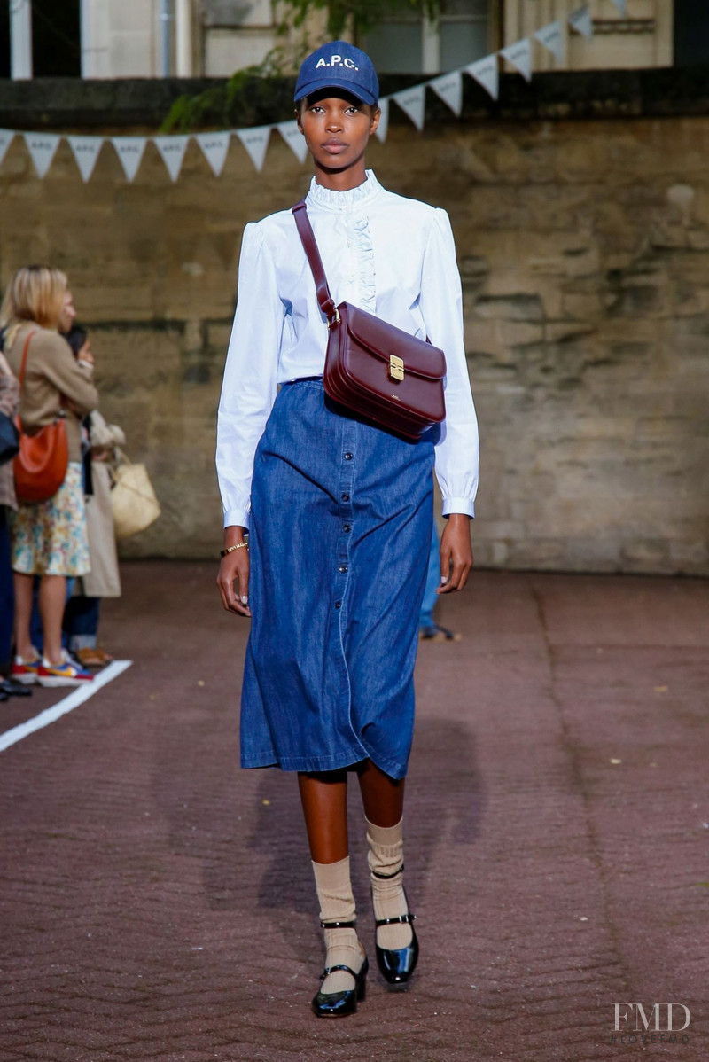 Judy Kinuthia featured in  the A.P.C. fashion show for Spring/Summer 2020