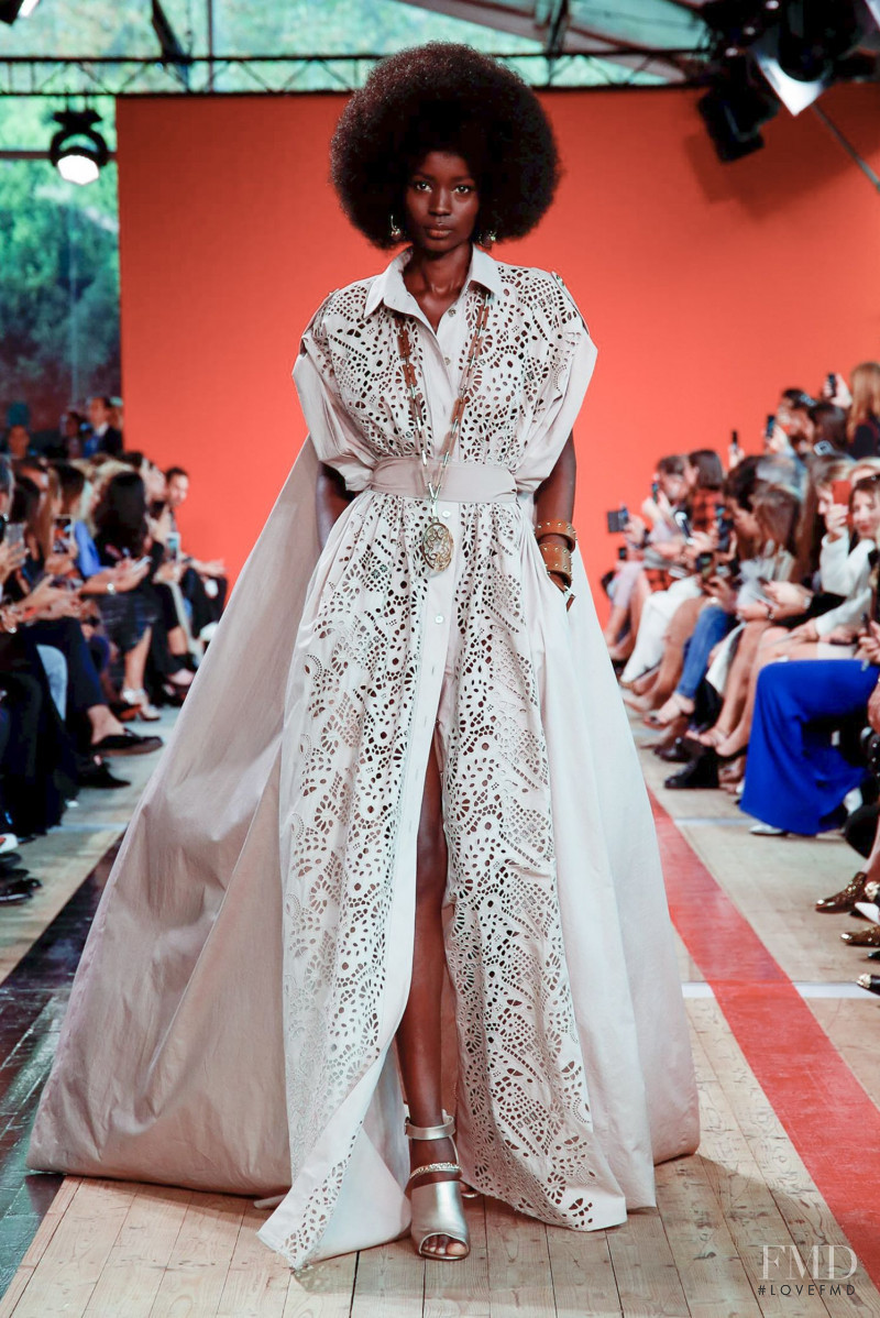 Awuoi Mach Guguei featured in  the Elie Saab fashion show for Spring/Summer 2020