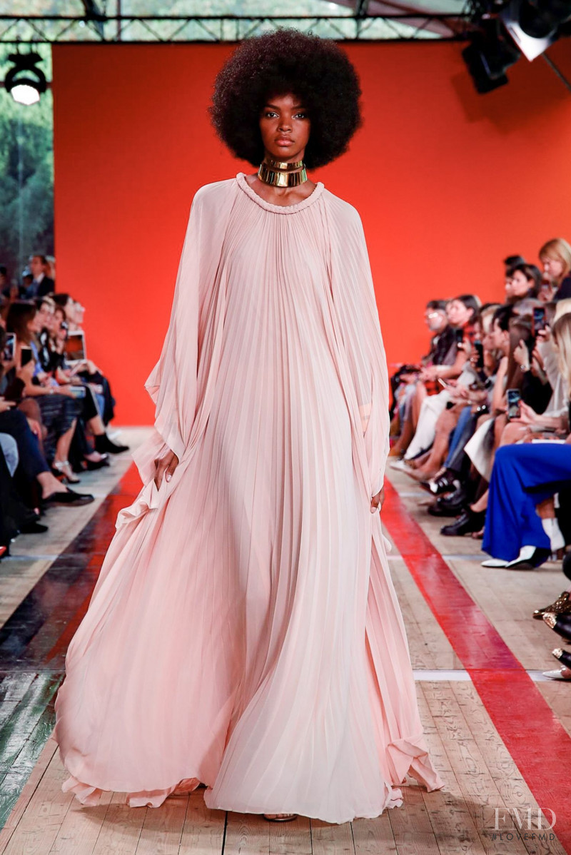 Djenice Duarte Silva featured in  the Elie Saab fashion show for Spring/Summer 2020