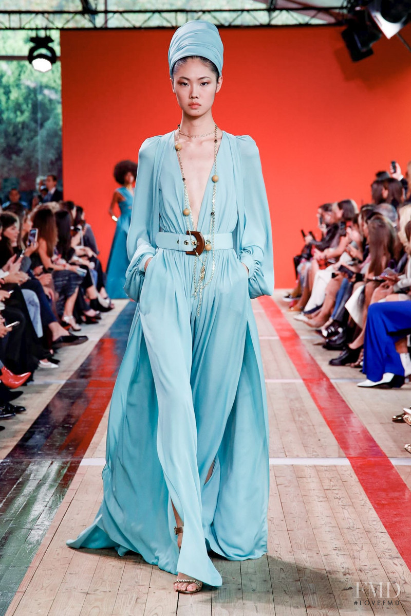 Sijia Kang featured in  the Elie Saab fashion show for Spring/Summer 2020
