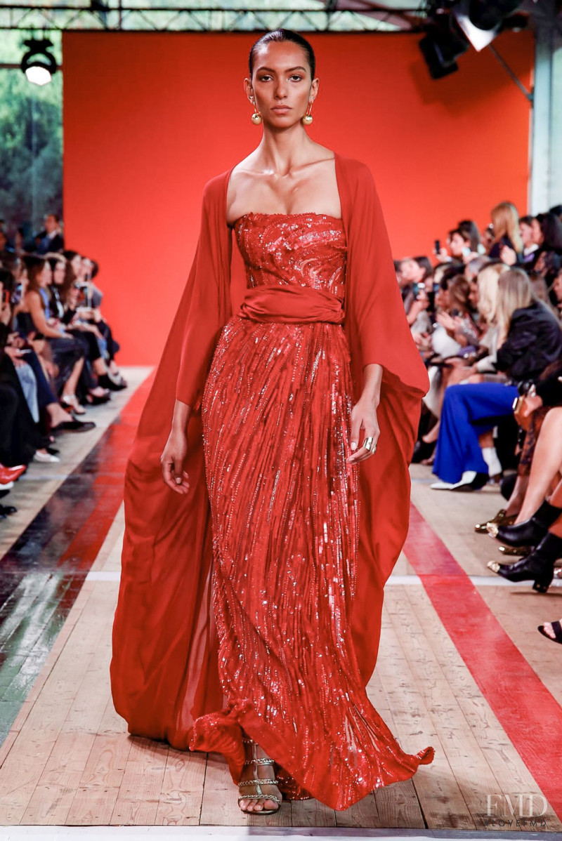 Mayara Moreno featured in  the Elie Saab fashion show for Spring/Summer 2020