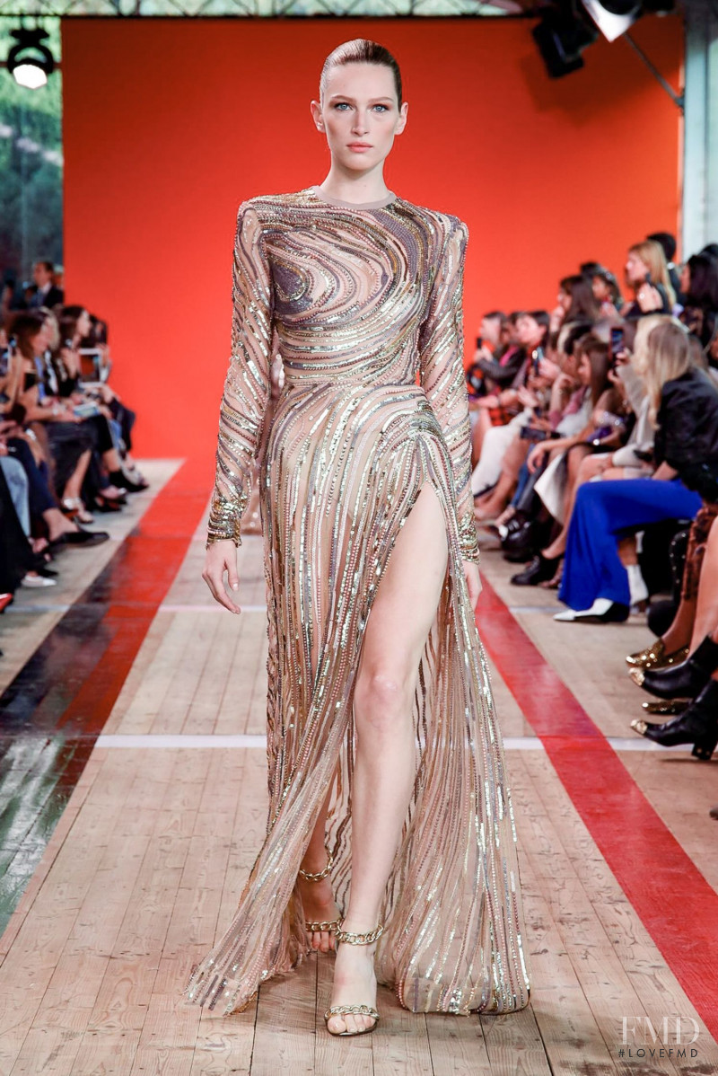 Liz Kennedy featured in  the Elie Saab fashion show for Spring/Summer 2020