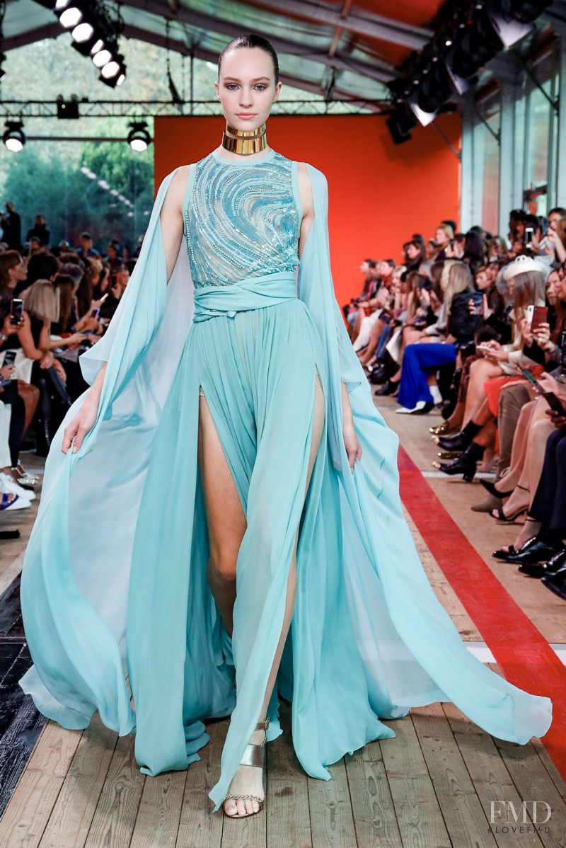 Aiste Birzyte featured in  the Elie Saab fashion show for Spring/Summer 2020