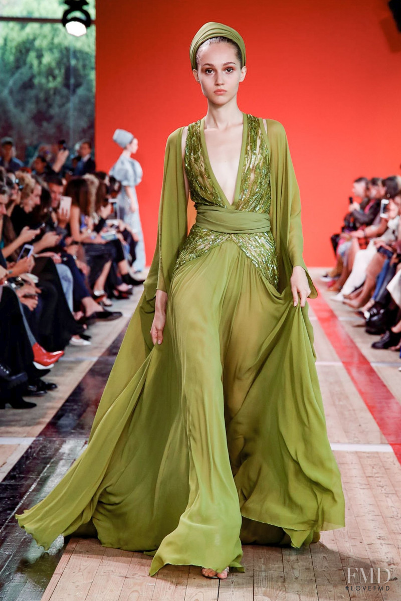 Michelle Gutknecht featured in  the Elie Saab fashion show for Spring/Summer 2020