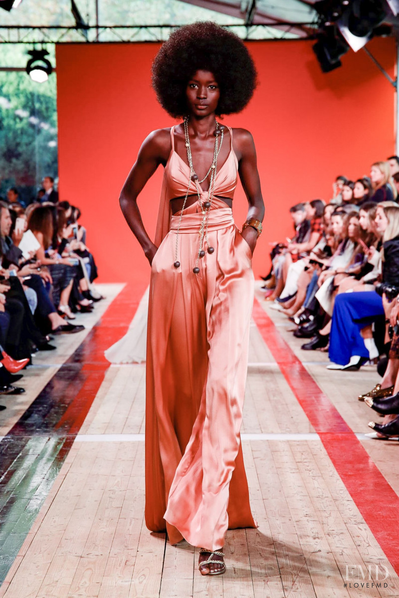 Awuoi Mach Guguei featured in  the Elie Saab fashion show for Spring/Summer 2020