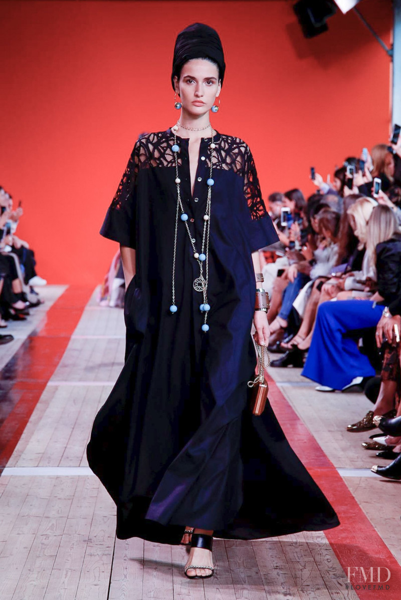 Tatia Akhalaia featured in  the Elie Saab fashion show for Spring/Summer 2020