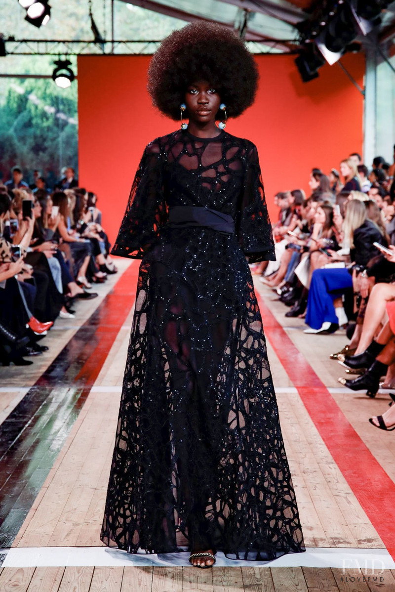 Achenrin Madit featured in  the Elie Saab fashion show for Spring/Summer 2020