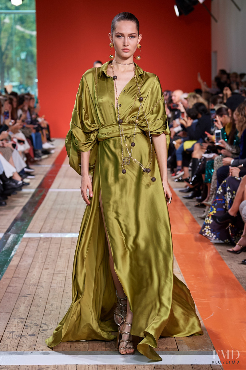 Vika Evseeva featured in  the Elie Saab fashion show for Spring/Summer 2020
