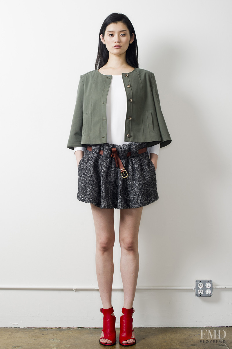 Ming Xi featured in  the Thakoon lookbook for Pre-Fall 2011