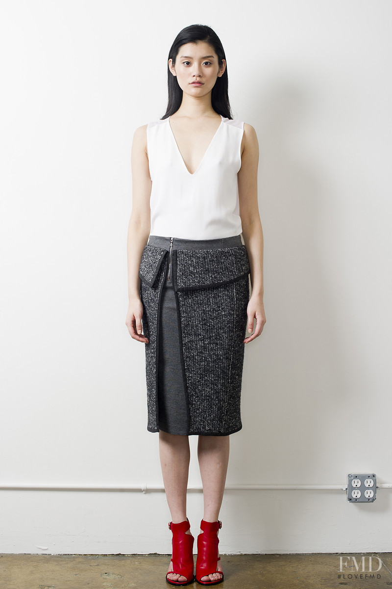 Ming Xi featured in  the Thakoon lookbook for Pre-Fall 2011