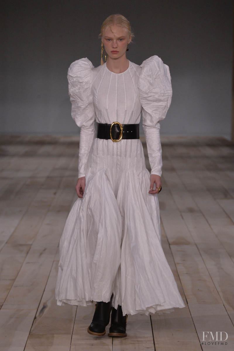 Vilma Sjöberg featured in  the Alexander McQueen fashion show for Spring/Summer 2020