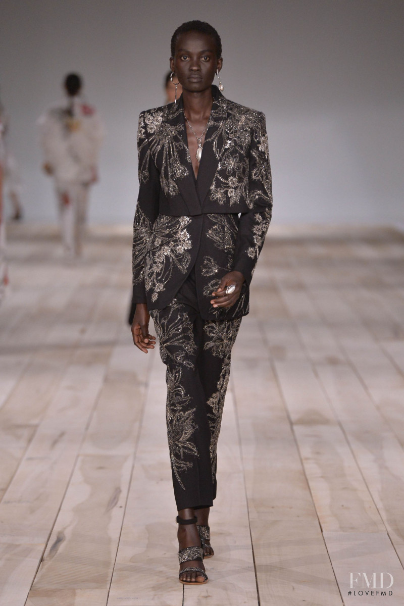 Aliet Sarah Isaiah featured in  the Alexander McQueen fashion show for Spring/Summer 2020