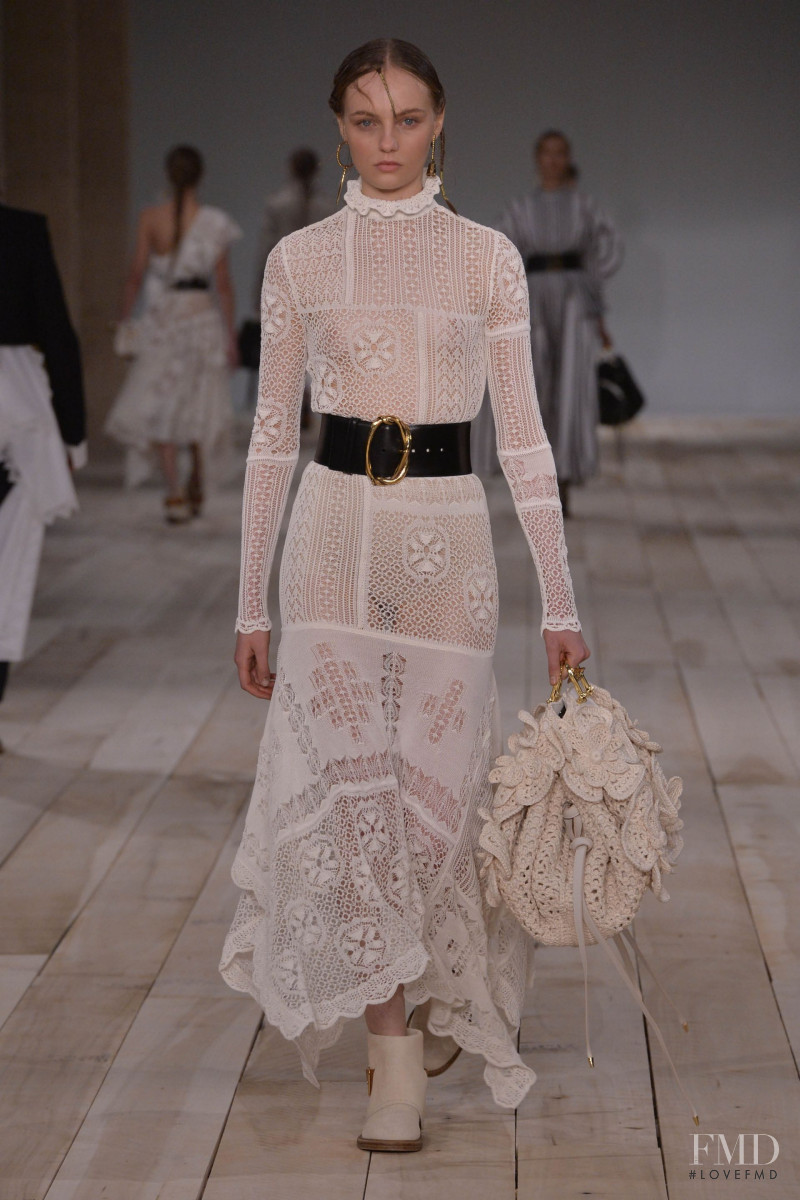 Fran Summers featured in  the Alexander McQueen fashion show for Spring/Summer 2020