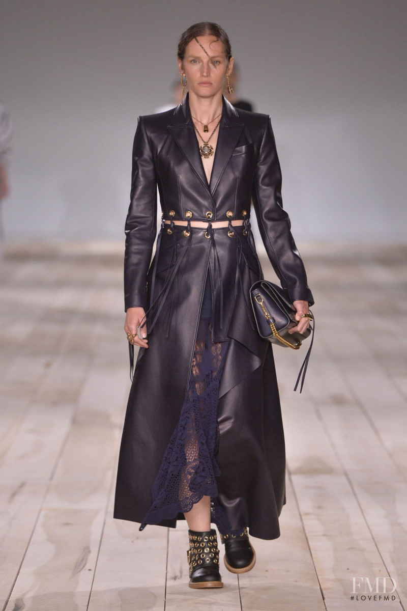 Vivien Solari featured in  the Alexander McQueen fashion show for Spring/Summer 2020