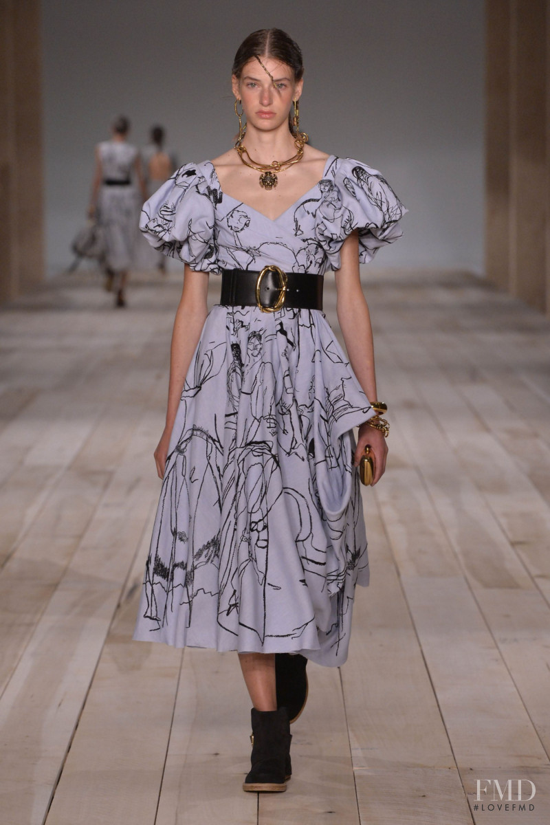 Karlijn Kusters featured in  the Alexander McQueen fashion show for Spring/Summer 2020