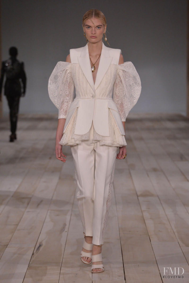 Juliane Grüner featured in  the Alexander McQueen fashion show for Spring/Summer 2020