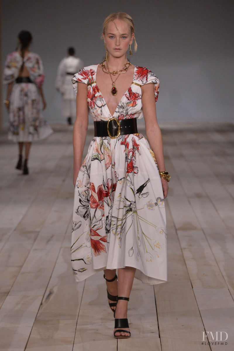 Jean Campbell featured in  the Alexander McQueen fashion show for Spring/Summer 2020