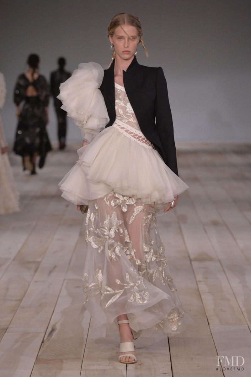 Abby Champion featured in  the Alexander McQueen fashion show for Spring/Summer 2020