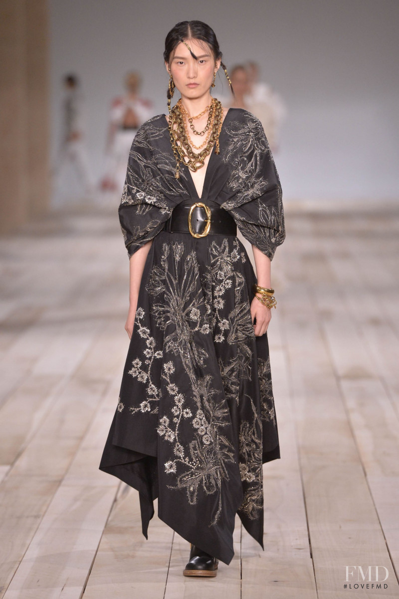 Liu Chunjie featured in  the Alexander McQueen fashion show for Spring/Summer 2020