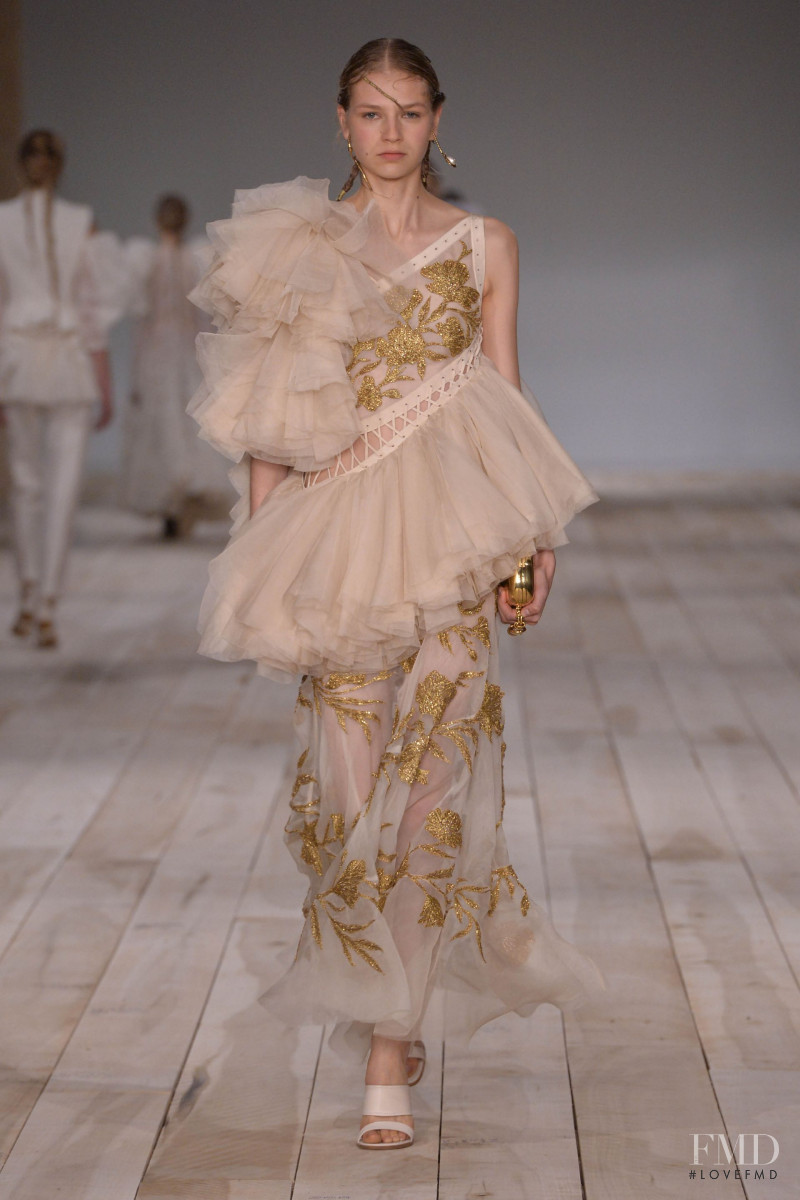 Deirdre Firinne featured in  the Alexander McQueen fashion show for Spring/Summer 2020
