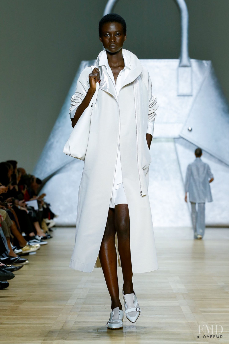 Fatou Jobe featured in  the Akris fashion show for Spring/Summer 2020