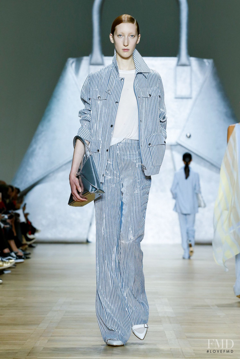 Lorna Foran featured in  the Akris fashion show for Spring/Summer 2020