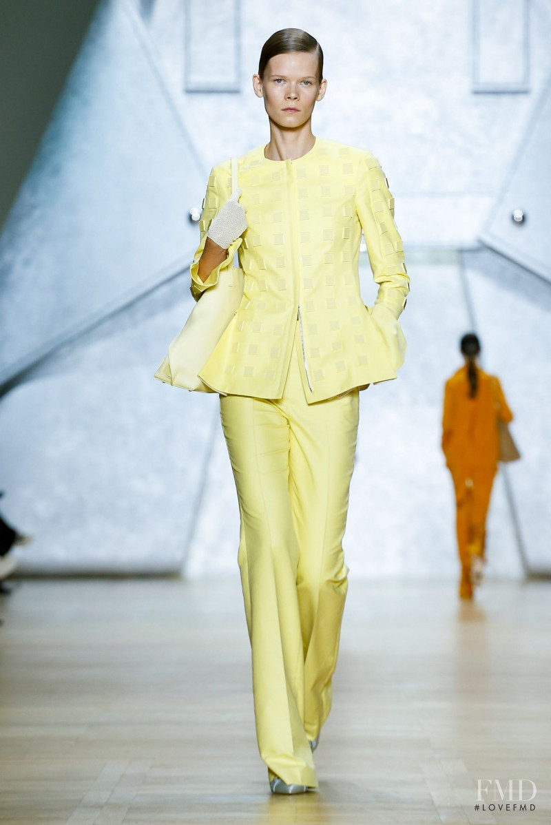 Irina Kravchenko featured in  the Akris fashion show for Spring/Summer 2020