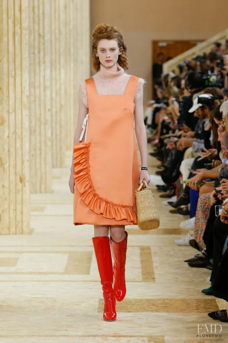 Kaila Wyatt featured in  the Miu Miu fashion show for Spring/Summer 2020