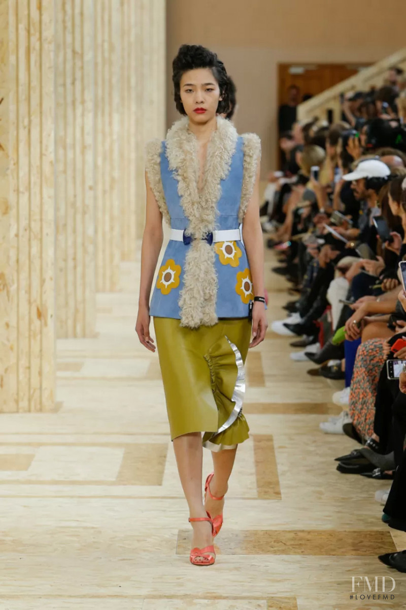 Rui Nan Dong featured in  the Miu Miu fashion show for Spring/Summer 2020