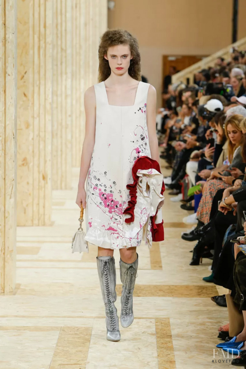 Brooke Robinson featured in  the Miu Miu fashion show for Spring/Summer 2020