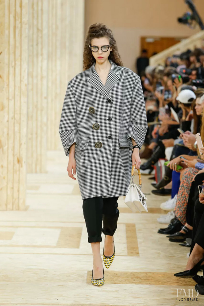 Lea Julian featured in  the Miu Miu fashion show for Spring/Summer 2020