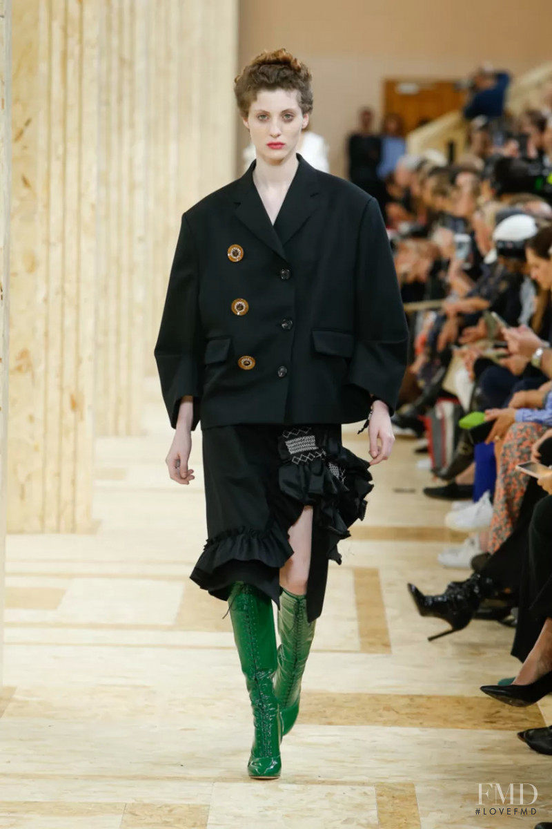Bo Gebruers featured in  the Miu Miu fashion show for Spring/Summer 2020