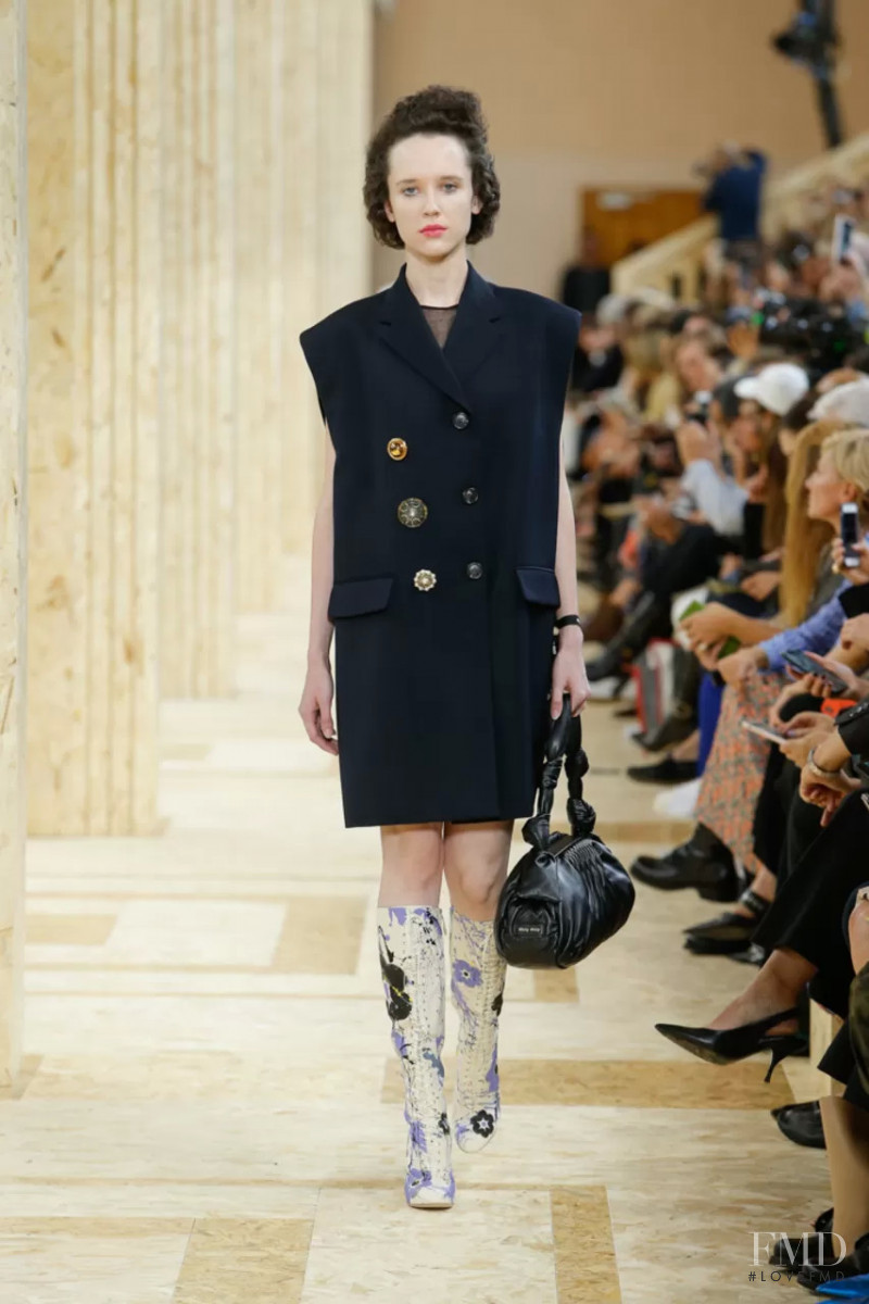 Charlotte ODonnell featured in  the Miu Miu fashion show for Spring/Summer 2020