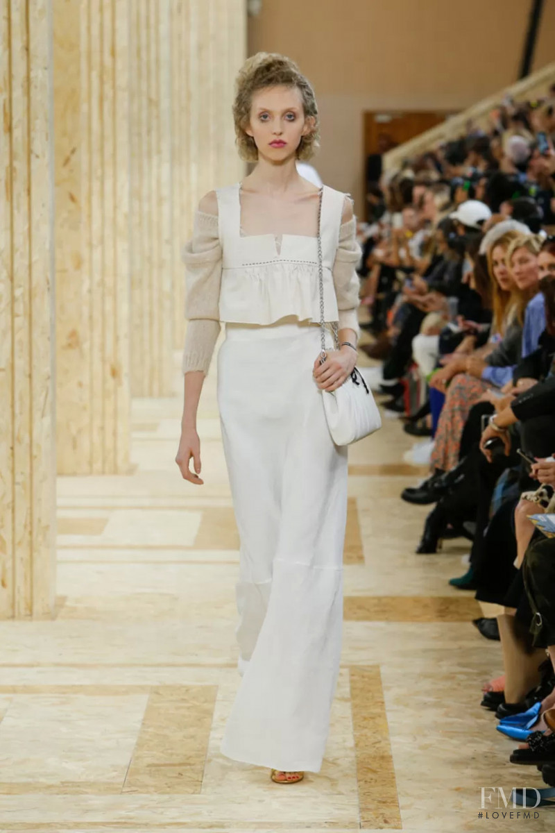 Delilah Koch featured in  the Miu Miu fashion show for Spring/Summer 2020