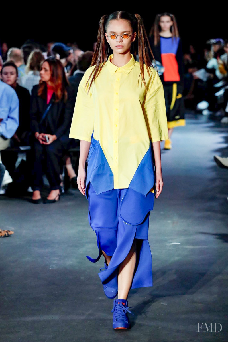 Victoria Villezcas featured in  the Jarel Zhang fashion show for Spring/Summer 2020