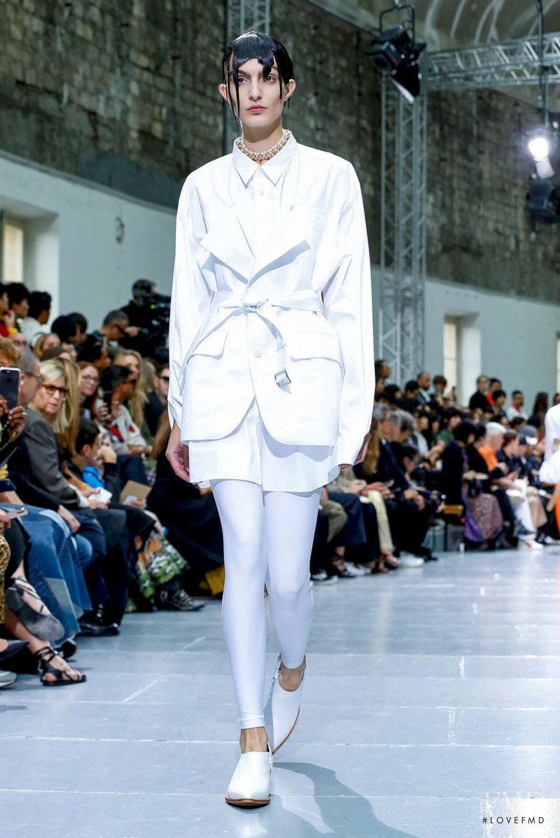Agostina Martinez featured in  the Junya Watanabe fashion show for Spring/Summer 2020