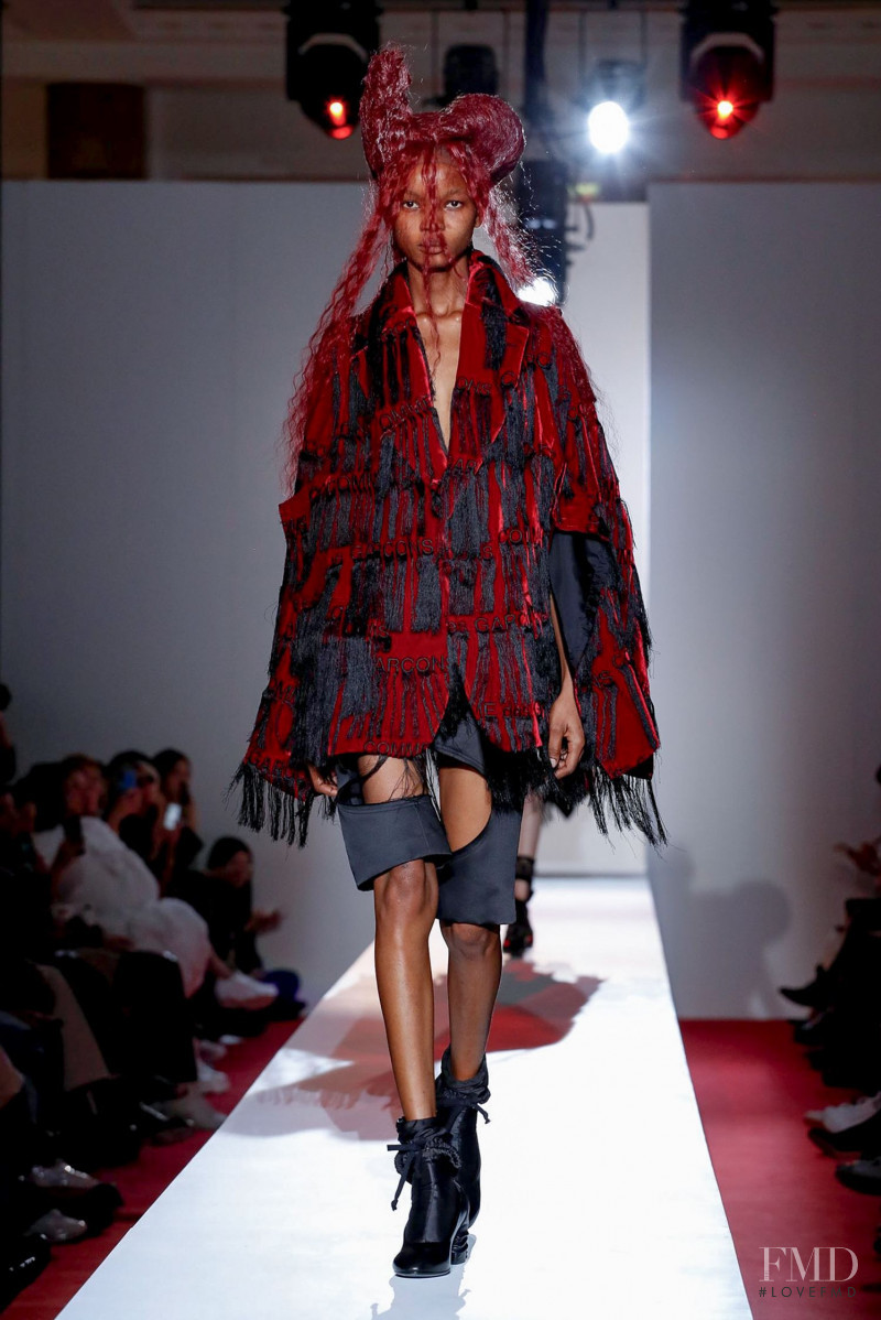 Grace Quaye featured in  the Comme Des Garcons fashion show for Spring/Summer 2020