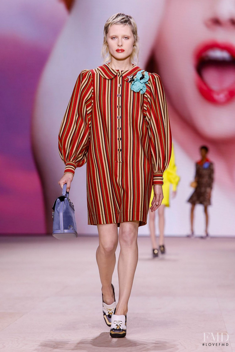 Florence Hutchings featured in  the Louis Vuitton fashion show for Spring/Summer 2020