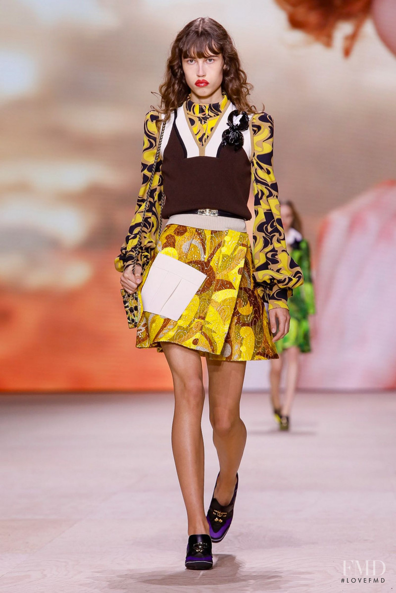 Milena Urvantseva featured in  the Louis Vuitton fashion show for Spring/Summer 2020