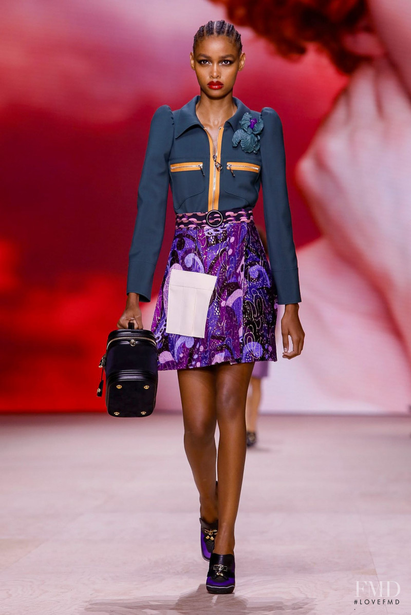 Blesnya Minher featured in  the Louis Vuitton fashion show for Spring/Summer 2020