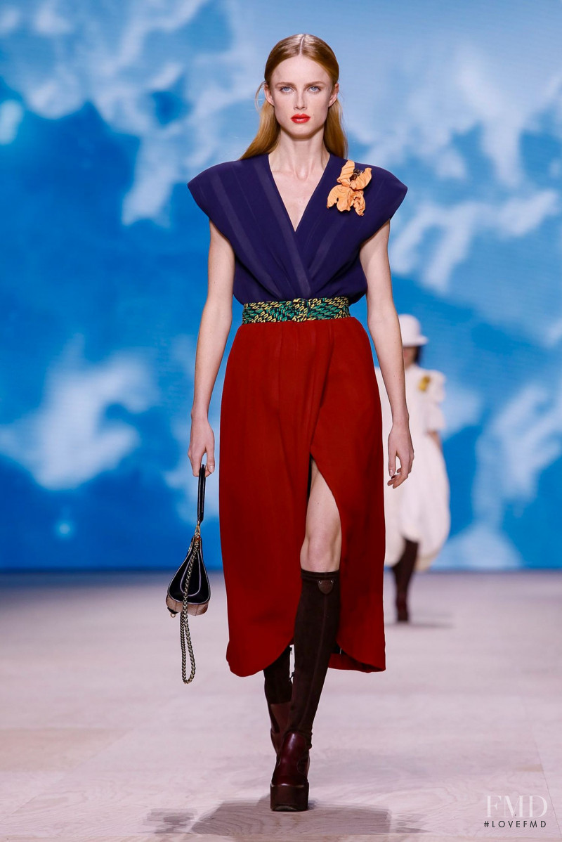 Rianne Van Rompaey featured in  the Louis Vuitton fashion show for Spring/Summer 2020