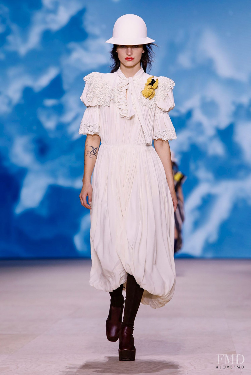 Sarah Brown featured in  the Louis Vuitton fashion show for Spring/Summer 2020