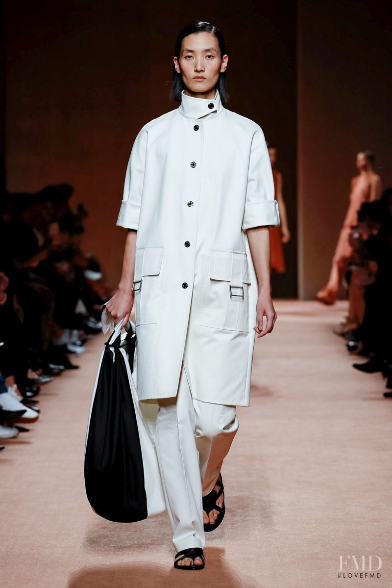 Lina Zhang featured in  the Hermès fashion show for Spring/Summer 2020